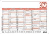 Zettler<br>Blackboard calendar A4 6 months on one page 907-0000<br>Article-No: 4006928024131