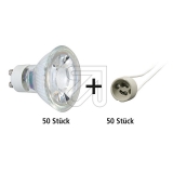 GreenLED<br>Package GreenLED lamps GU10-50° + sockets (50x 539 870 + 50x 609 360)<br>Article-No: 990580