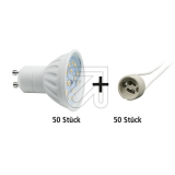GreenLED<br>Pack GreenLED bulbs GU10-110° + fittings (50x 530 550 + 50x 609 360)<br>Article-No: 990585