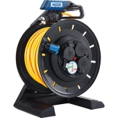 Hedi<br>Cable drum with cable printing H07BQ-F3G1.5 40m yellow with slip ring<br>Article-No: 998650