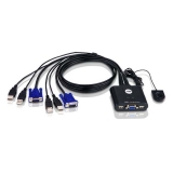 Aten<br>2-Port-USB-VGA-Kabel-KVM-Switch mit Remote-Port-Wähler<br>Artikel-Nr: CS22U-ATL