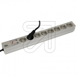 Bachmann<br>19 socket strip 8-way 333.404 light gray/silver, with overvoltage protection<br>Article-No: 046970