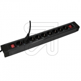 REV RITTER GMBH<br>Socket strip Supraline with 2 switches 9-way anth-sw, 0014923513<br>Article-No: 047830