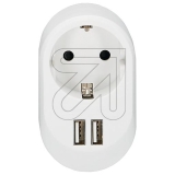 EGB<br>Schuko-Adapter mit 2 USB Ladebuchsen 3400mA total<br>Artikel-Nr: 063320