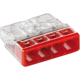 WAGO<br>Compact plug-in terminal red 4x2.5 2273-204<br>Article-No: 161340L