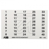 ABB<br>Kennzeichnungs-Schilder mit Beschriftung 1-40 (1x) BS 1/40 GHS2001946R0005<br>Artikel-Nr: 180820
