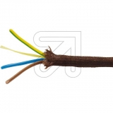 EGB<br>Textilummanteltes Kabel 3-Liy-Uf 3x075 dunkelbraun<br>Artikel-Nr: 362840