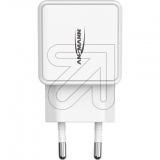Ansmann<br>USB-Typ A-Euro-Stecker-Netz-/Ladegerät 1001-0114<br>Artikel-Nr: 381475