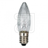 EGB<br>Top candles half corrugated for outside 14V/3W E10 clear<br>-Price for 3 pcs.<br>Article-No: 850110L