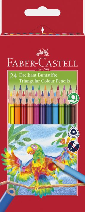 Faber Castell Triangular colored pencil Case of 24 lacquered 116544  Article-No: 4005401165446