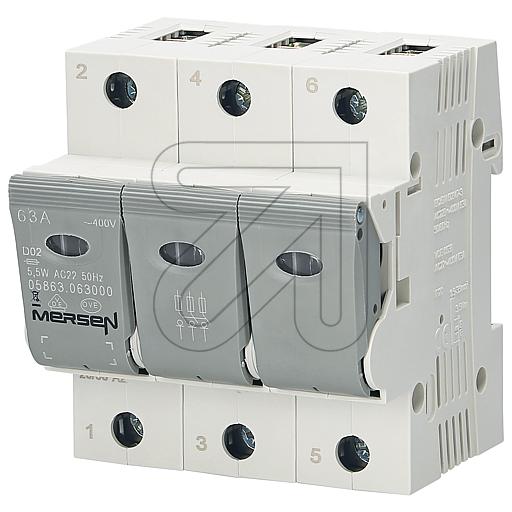 MERSEN Linocur switch-disconnector for Neozed 3x63A