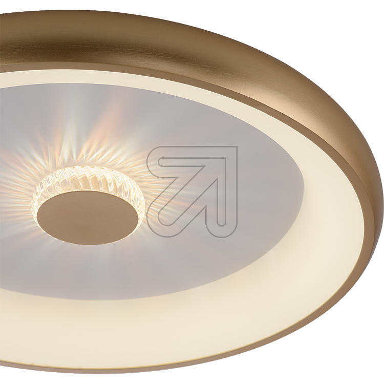 Leuchtendirekt GmbH Artikel-Nr: 642765 40W 2700K-5000K 14386-60 Vertigo messing-matt CCT-LED-Deckenleuchte