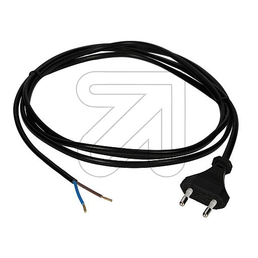 EGBEurope connection cable black 2m-Price for 5 pcs.Article-No: 021720
