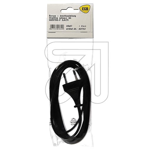 EGBSB Euro connection cable, black, 2mArticle-No: 021760