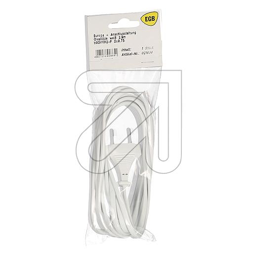 EGBSB Euro connection cable, white, 2.9mArticle-No: 021830