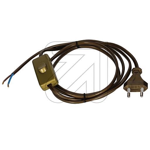 EGBEuro connection cable with switch gold 1.8m-Price for 5 pcs.Article-No: 022925