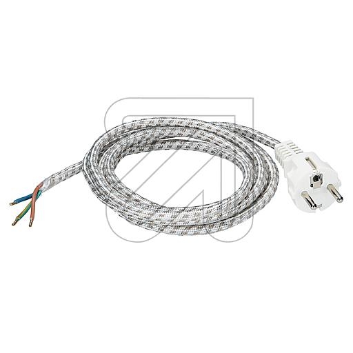 EGBIron connection cable 2.0m white/gray H03RT-F 3x0.75mm²-Price for 5 pcs.Article-No: 025010