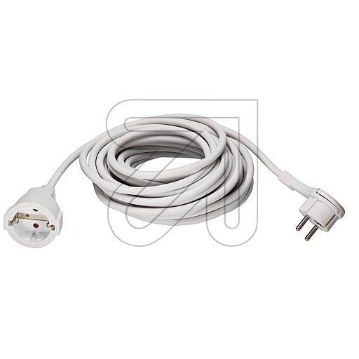 EGBExtension with flat plug pure white 10m