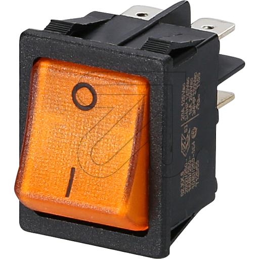 inter BärOff switch, 2-pole, illuminated, black, rocker color yellowArticle-No: 057480