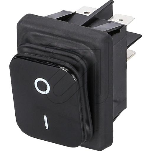 inter BärInstallation rocker switch IP65 22x30mm black/black
