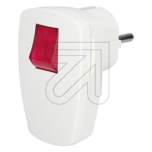 EGBAngle plug white with illuminated switchArticle-No: 063205