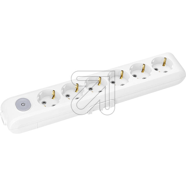Panasonic6-way socket strip white with switch WLTA04602WH-EU1Article-No: 064640