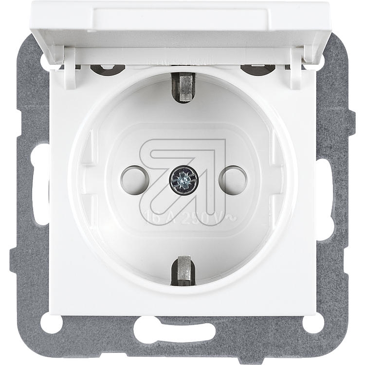 PanasonicKarre 55 socket with hinged cover white WDTT03102WH-EU1Article-No: 076100
