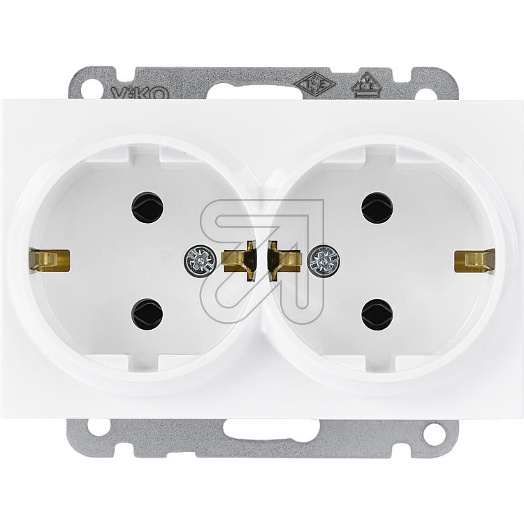 PanasonicKarre 55 double socket white WDTT02052WH-EU1Article-No: 076105