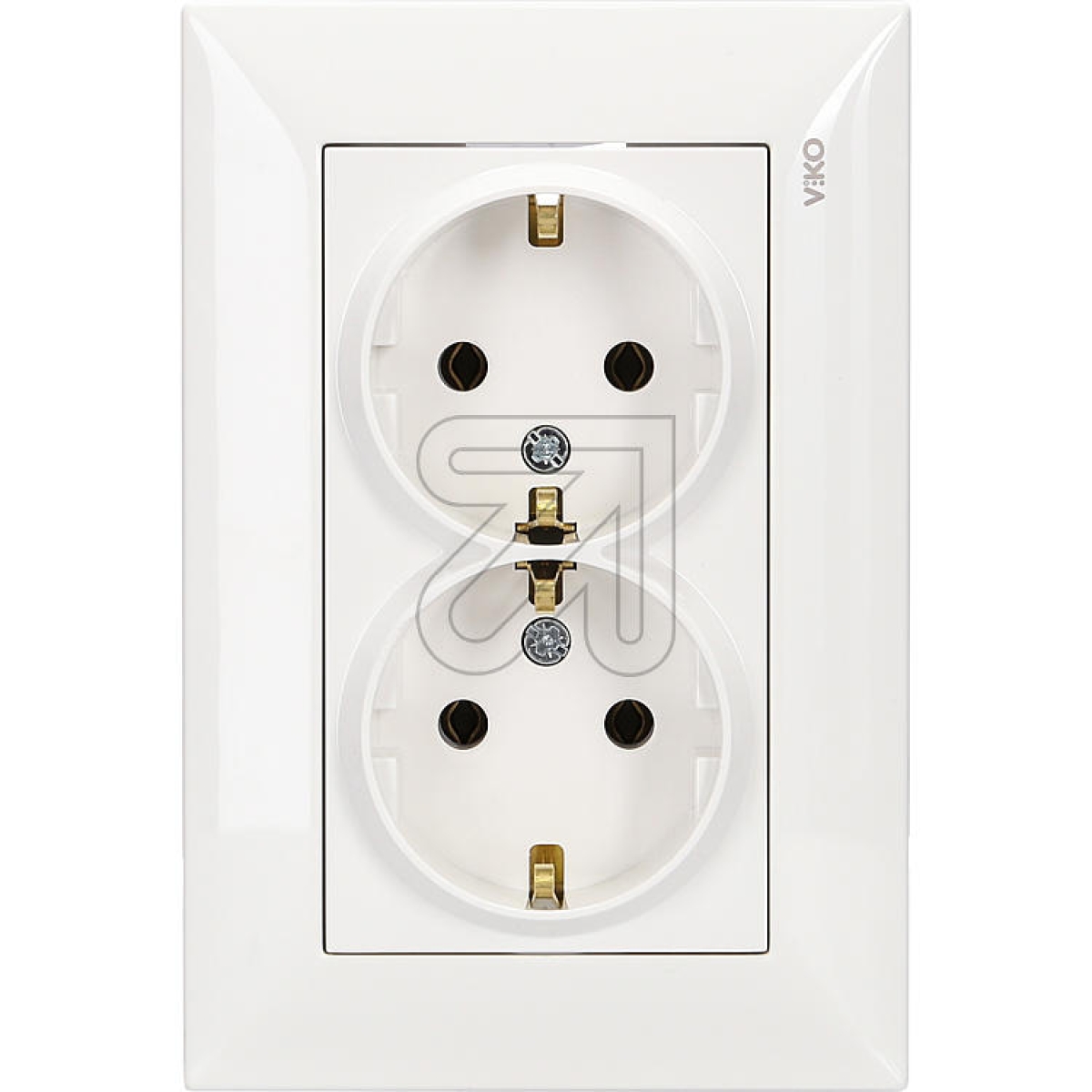 EGBMeridian double socket with frame clean w. 92522155/92522156Article-No: 077170