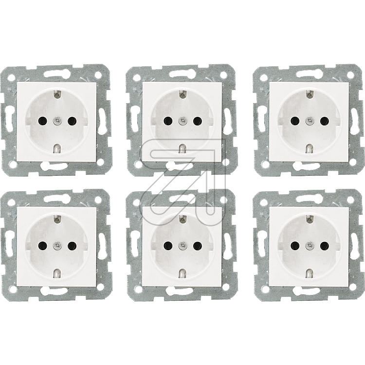 EGBCombination socket package, pure white-Price for 120 pcs.Article-No: 077195