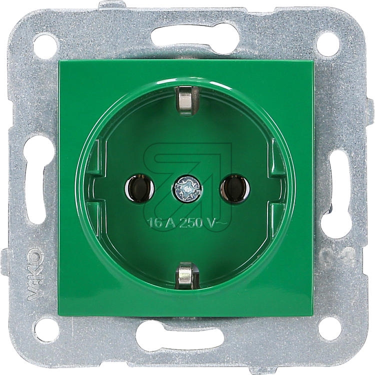 EGBSchuko socket, green 90961808-DEArticle-No: 077210