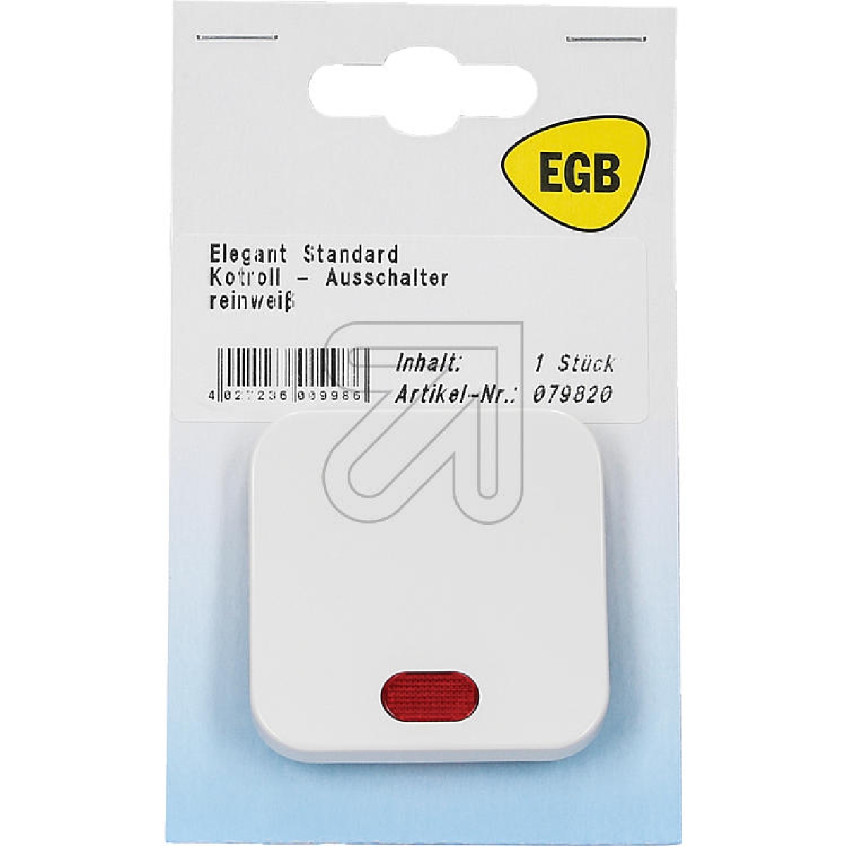 EGBElegant Standard reinweiß SB Schalter Kontroll-AusArtikel-Nr: 079820