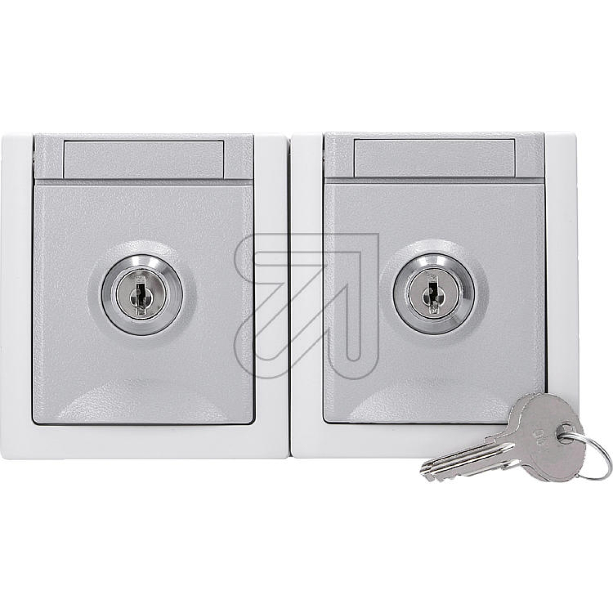 EGBPacific FR 2-way socket horizontally lockable. Lock 1 gray 90591071-DE