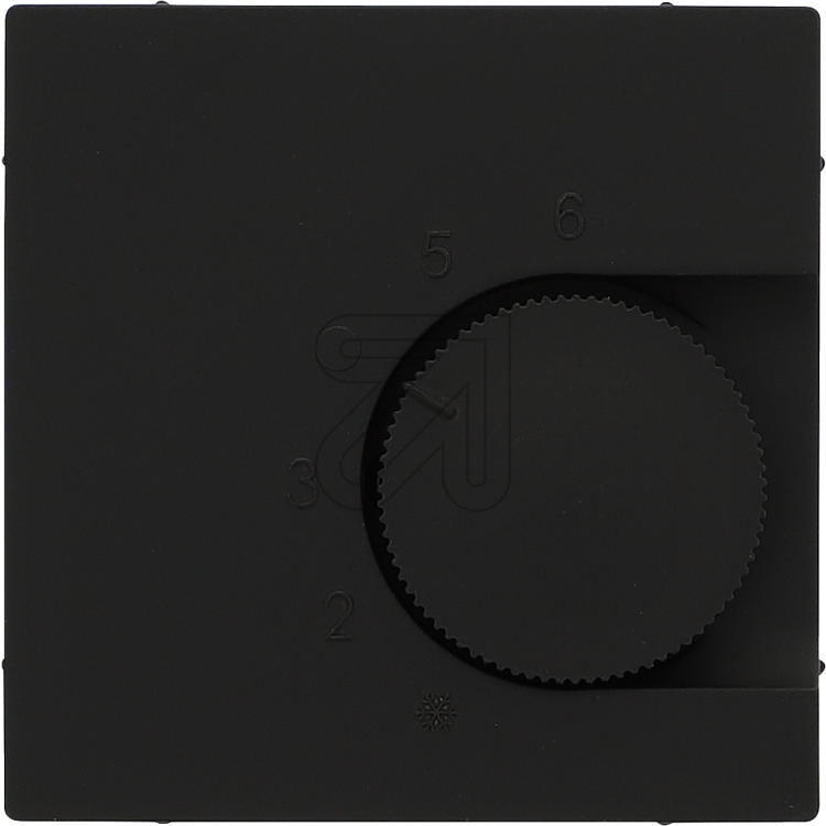 KleinThermostat cover matt black K551076U/85EArticle-No: 087135
