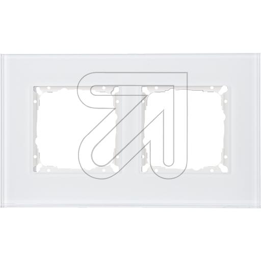 EGBV55 double glass frame, pure white