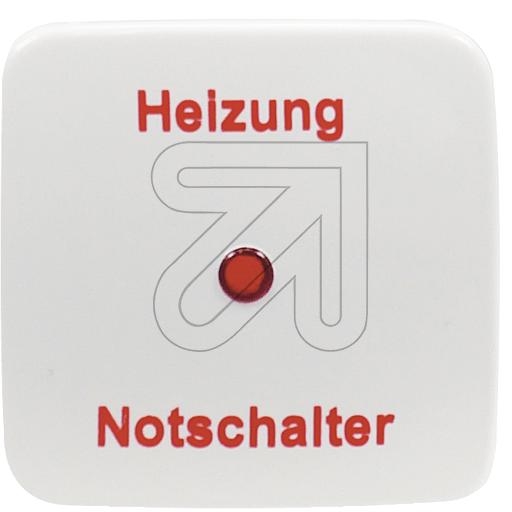 KleinSI-Wippe m.rot.Kalotte K2520/14H Symbol Heizung-NotschalterArtikel-Nr: 089790