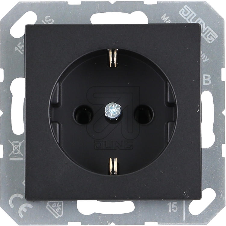 JUNGcombi socket graphite black matt A 1520 BF SWMArticle-No: 097405