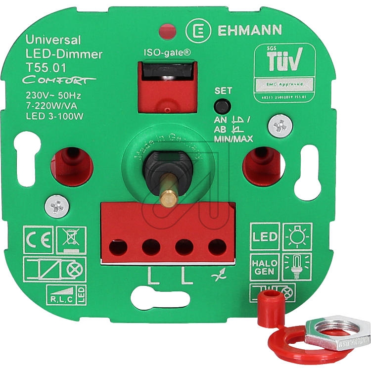 EHMANNUP LED-Universaldimmer comfort T55.01Artikel-Nr: 101470