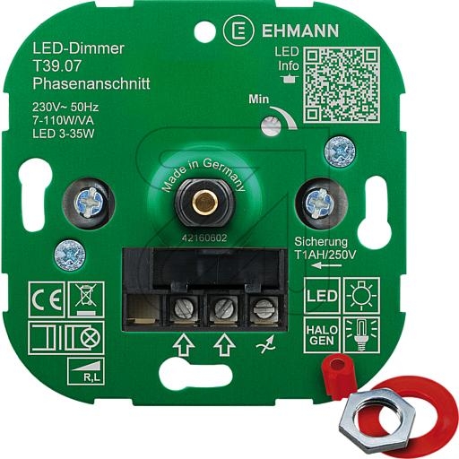 EHMANNUP dimmer for LED and energy saving lamps T39.07Article-No: 101495