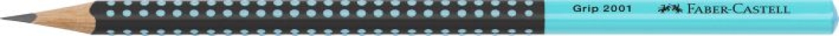 Faber CastellPencil Grip Two Tone HB black-turquoise triangularArticle-No: 4005405170125