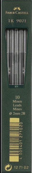 Faber CastellTK lead 9071/2B case of 10 2mm lead-Price for 10 pcs.Article-No: 4005401271024