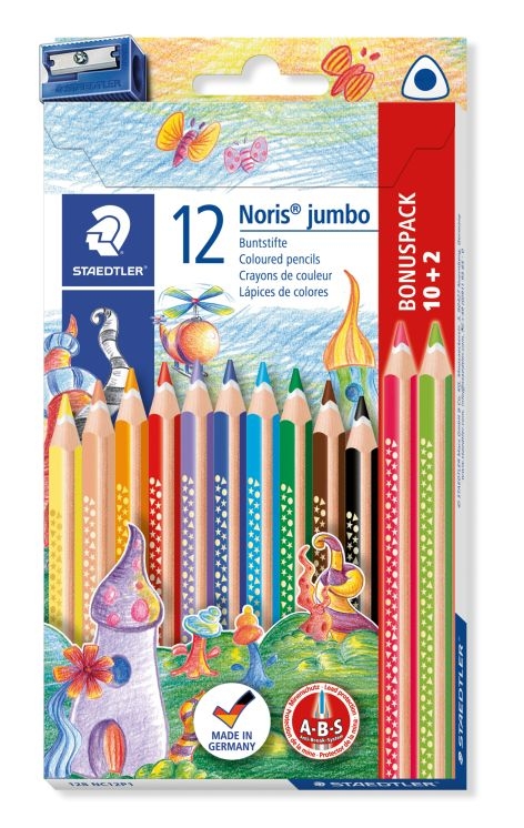StaedtlerColoured pencil case Noris Jumbo Bonuspack 10+2Article-No: 4007817036808