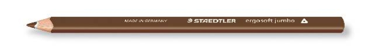StaedtlerColored pencil Ergo Soft Jumbo 3-edge Van-Dyke Brown 76 158-76-Price for 12 pcs.Article-No: 4007817158074