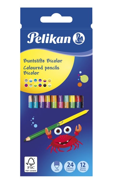 PelikanBuntstift Bicolor 12er 0,3mm BRB12LN 700146Artikel-Nr: 4012700700148