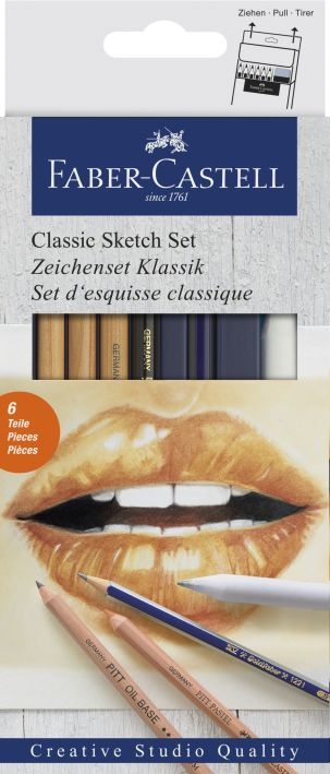 Faber CastellZeichenset Klassic 6tlg Classic Sketch Set 114004Artikel-Nr: 4005401140047