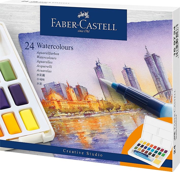 Faber CastellWatercolours, 24 pieces in pans FC 169724Article-No: 6933256641663