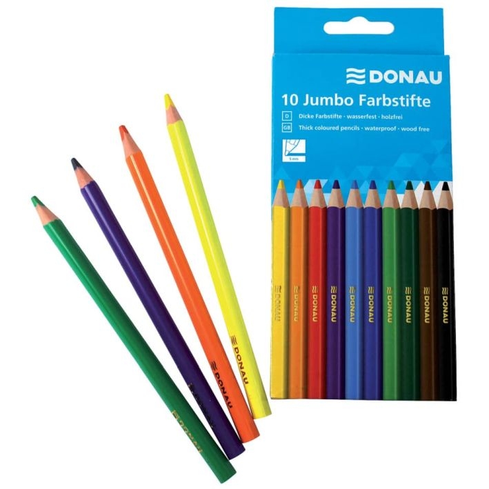 DonauColored pencils jumbo box of 10 Donau 3810003-99Article-No: 9004546389224