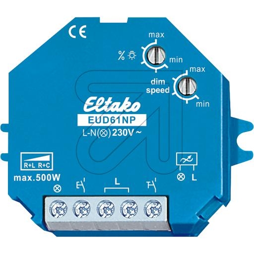 Eltakouniversal dimmer switch EUD61NP-230VArticle-No: 114110