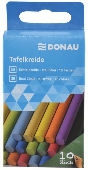 DonauBlackboard chalk, colored, around 10 assorted chalksArticle-No: 9004546453475