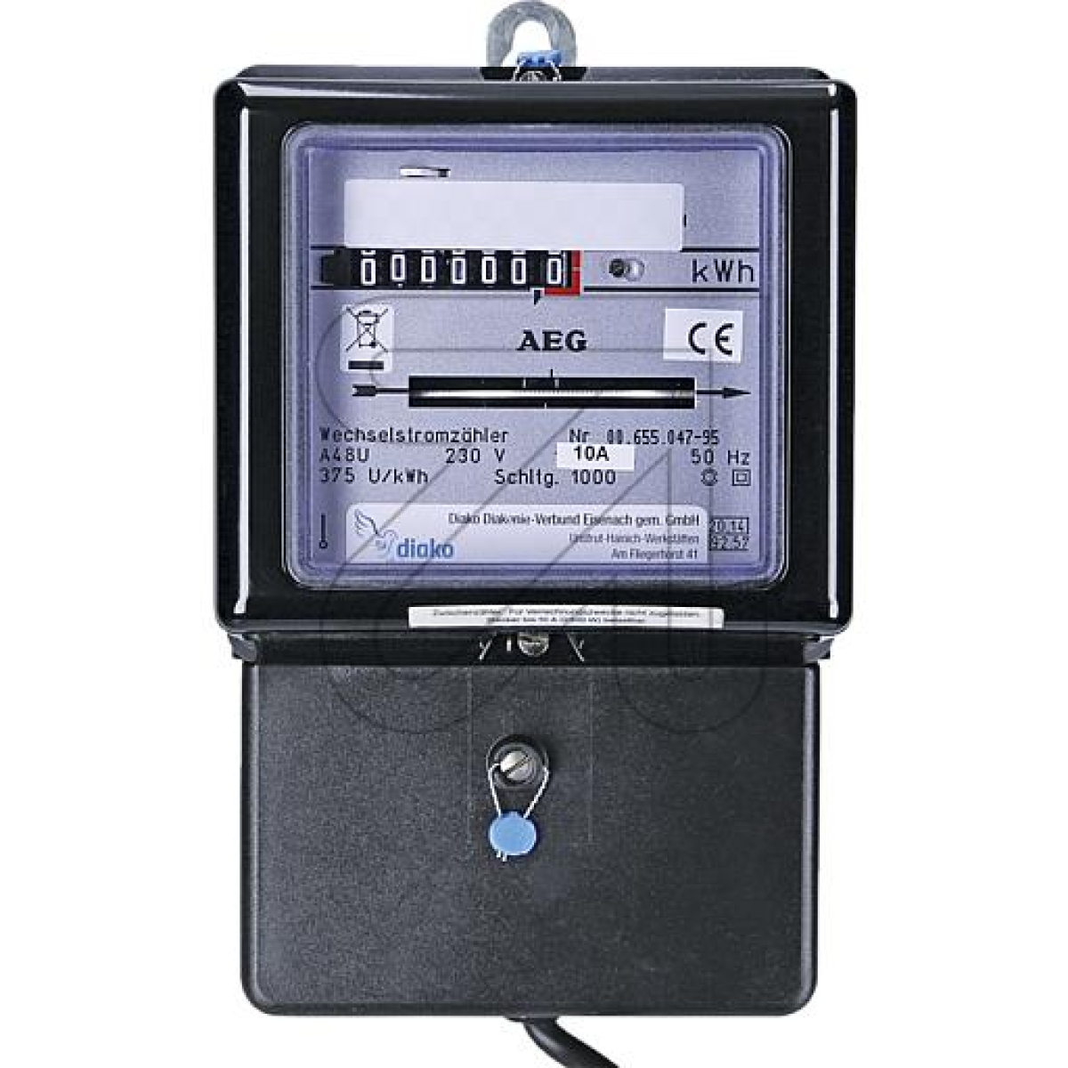 EGBAC meter 10(30)A with adapter (not certified)Article-No: 114690